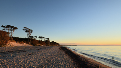 Sonnenuntergang am Weststrand